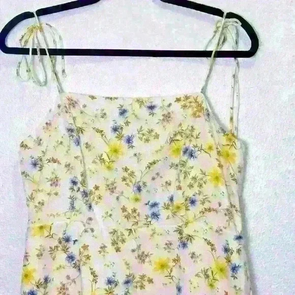 Old Navy Fit & Flare Tie-Strap Linen-Blend Mini Dress Size Large NWT - Picture 5 of 13